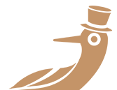 Dockside Logo Bird with Hat