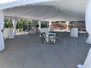 Dockside Tented Patio Area for Events