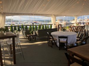Dockside Tented Dining Area with Lake Union View